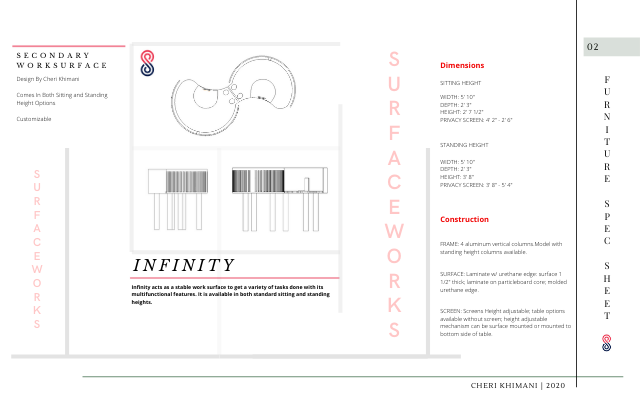 Furniture Spec Sheet