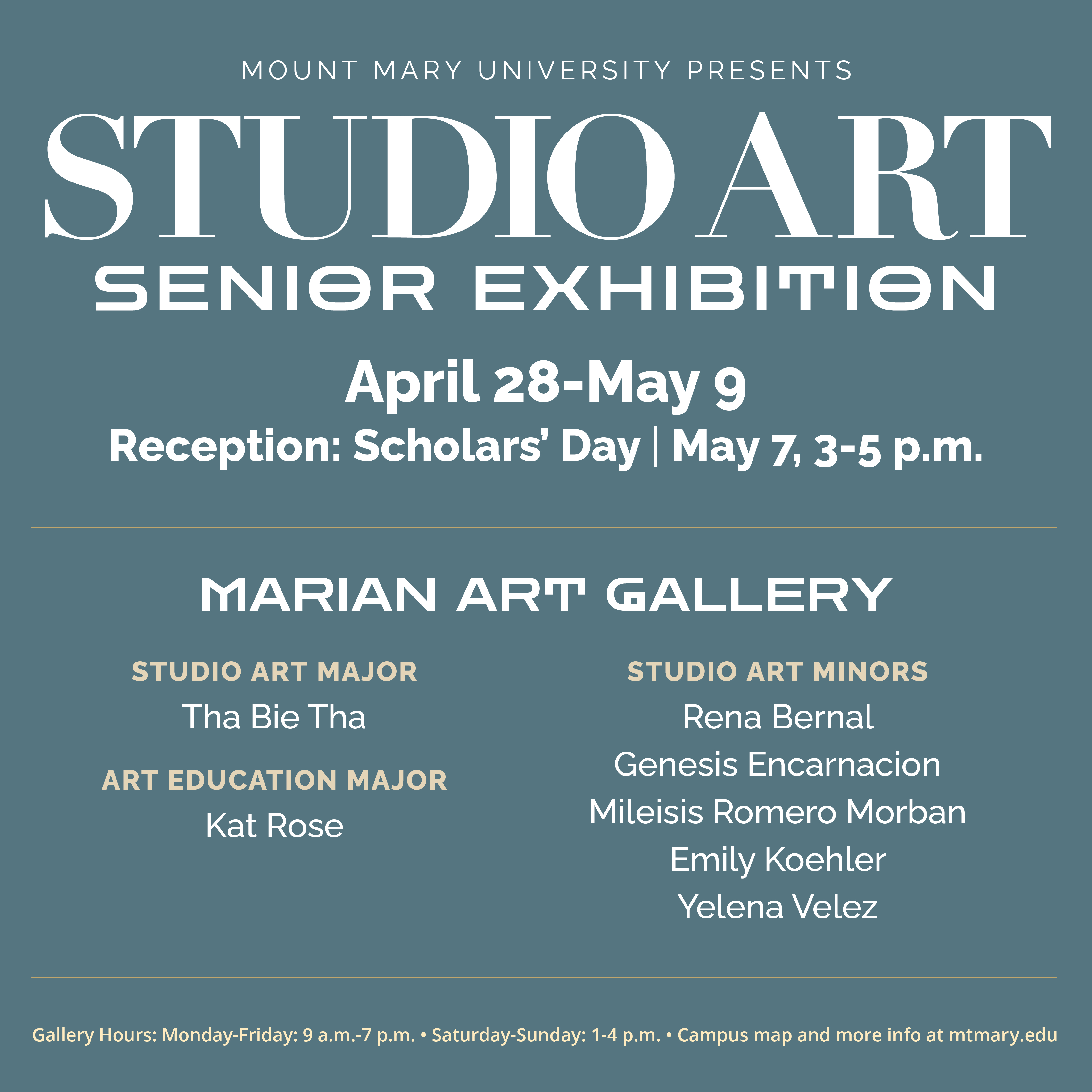 2025 Studio Art Senior Exhibition